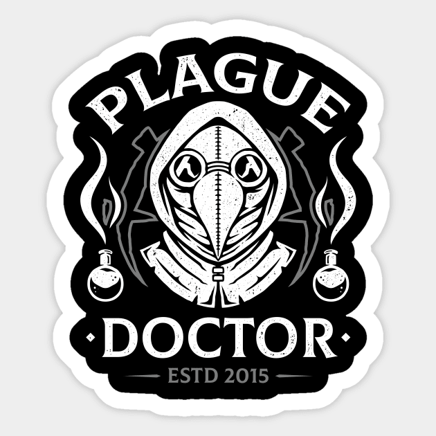 Darkest Plague Doctor Class Sticker by Alundrart